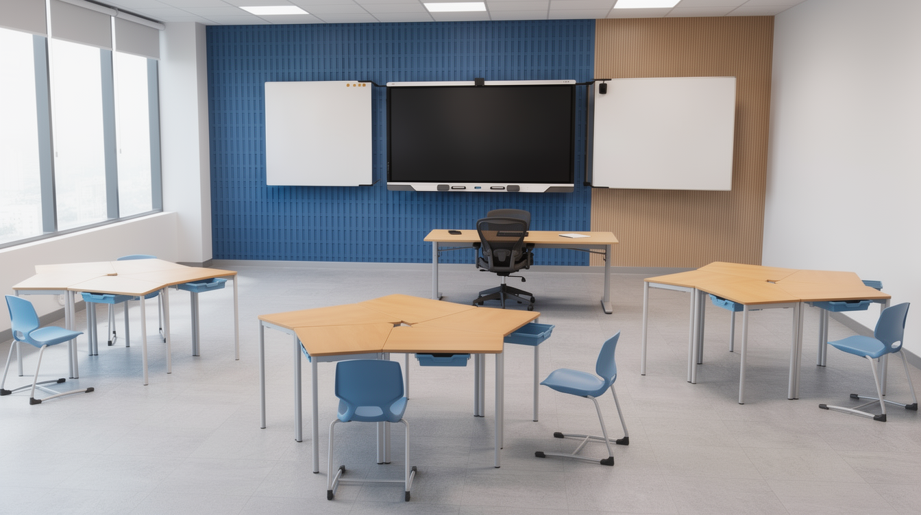 Moderner, digitaler Klassenraum — SMART + VS