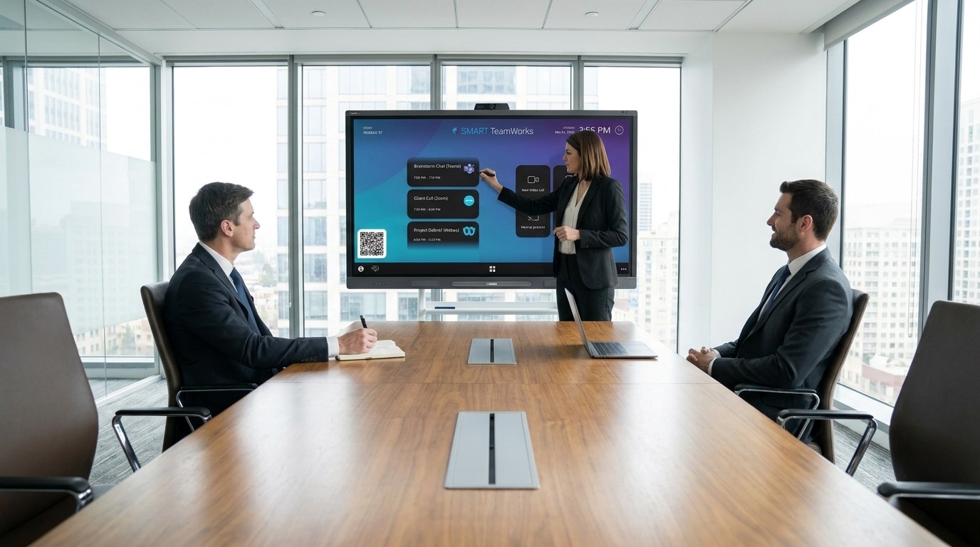 SMART TeamWorks Interface auf dem QX Pro